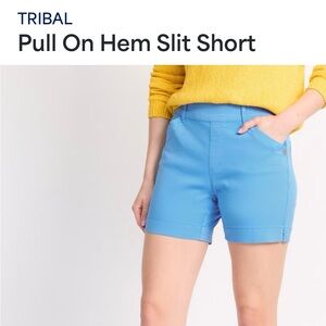 Tribal Women's Vibrant Blue Bermuda Shorts